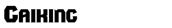 Gaiking font preview